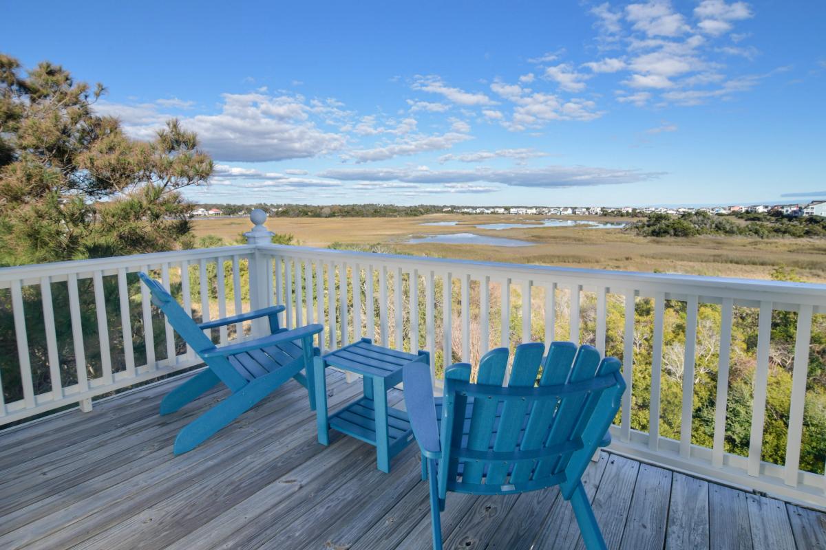 Views from a Holden Beach vacation rental.