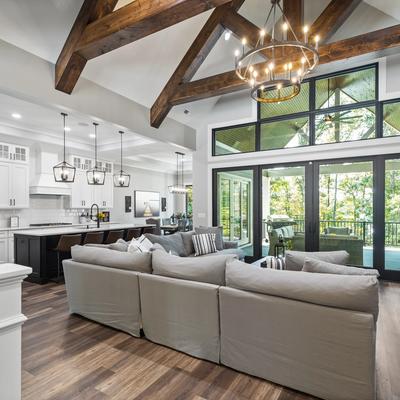 Open layout in Keowee Cove Retreat.