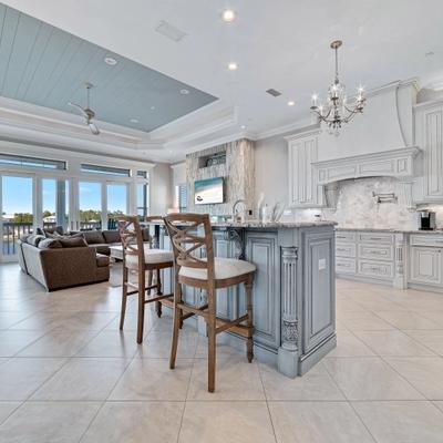 Open layout in an Orange Beach vacation rental.