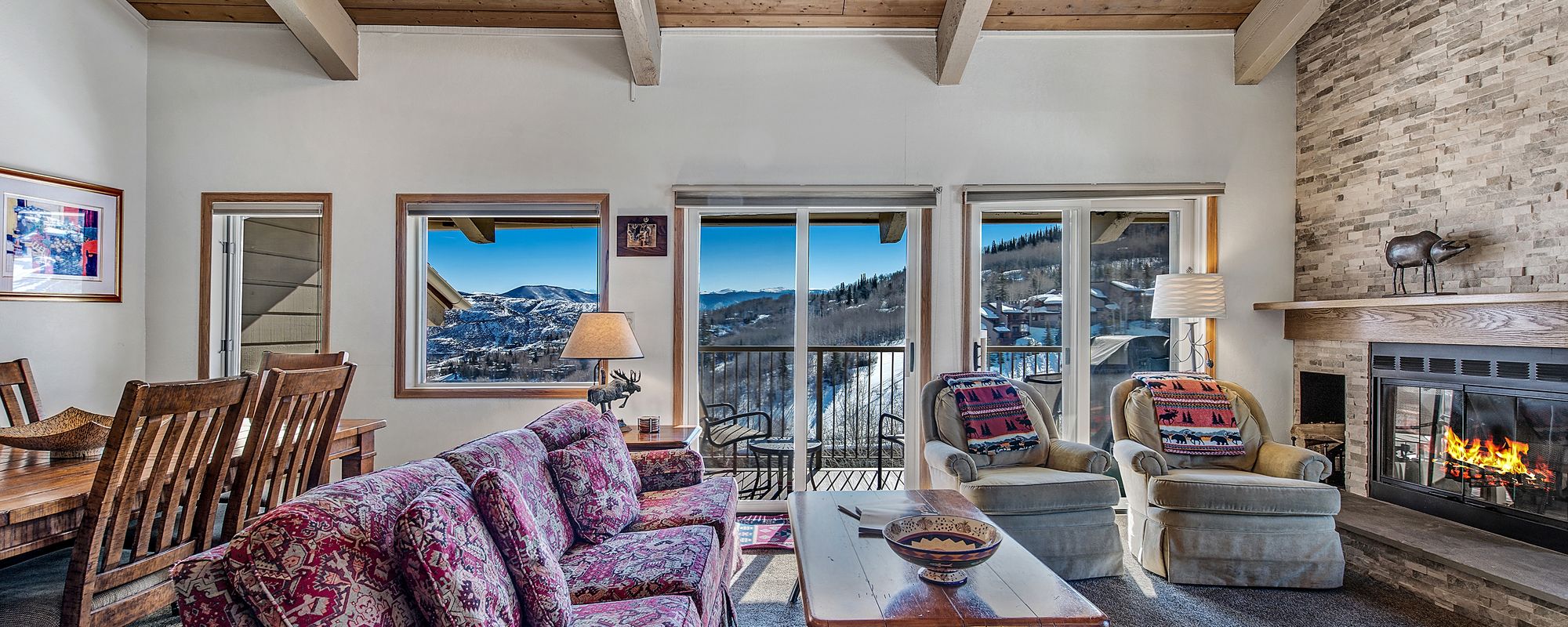 Spacious living area in a Snowmass Vacations condo