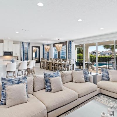 Indoor living area in an Orlando vacation rental.