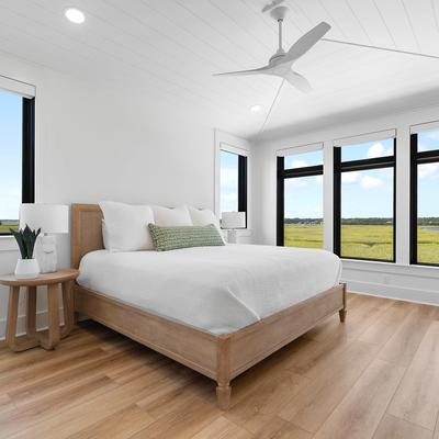 Bedroom with marsh views in Summer Breeze.