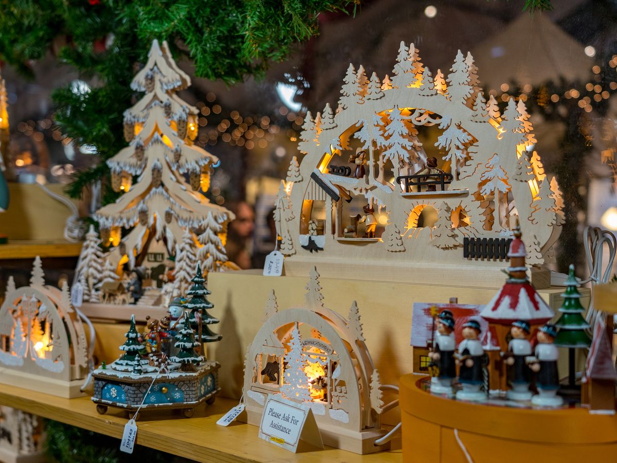 Handmade Christmas Decorations At Bethlehem Pennsyvania Christkindlmarkt