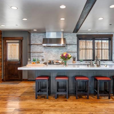 Kitchen in Abode at Big Moose Yacht Club.