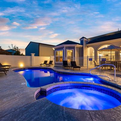 Private pool at Blue Paradise.
