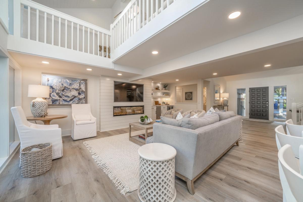 View of living room from a Hilton Head Island vacation rental.