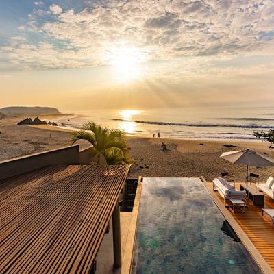 View overlooking the private pool.