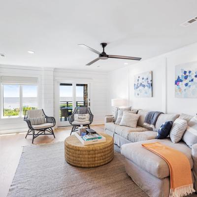 Oceanfront vacation rental on Kiawah Island.