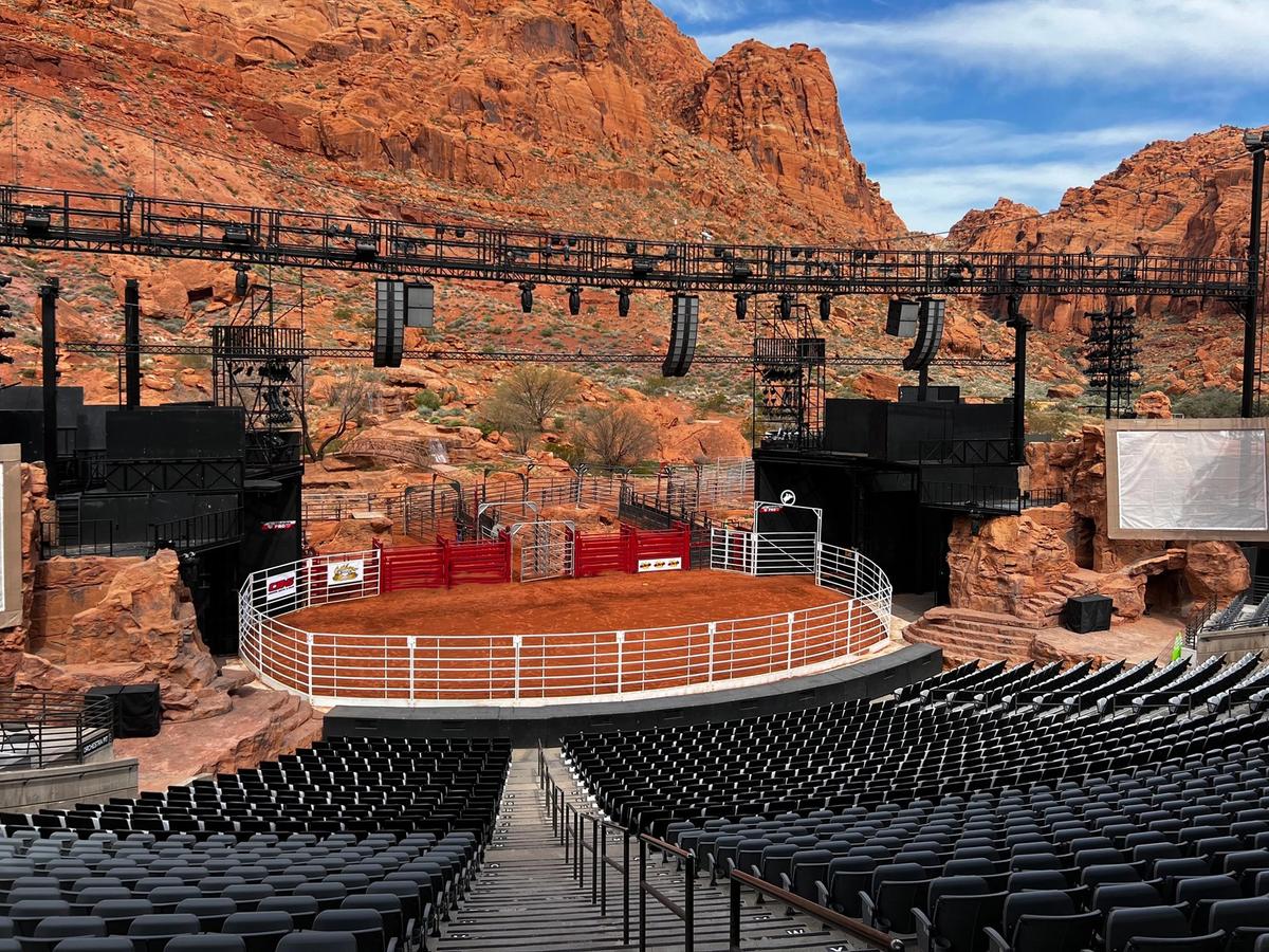 View of Tuacahn Amphitheatre Before A Show In St, George Utah
