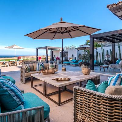 Outdoor living space in a Los Cabos vacation rental.