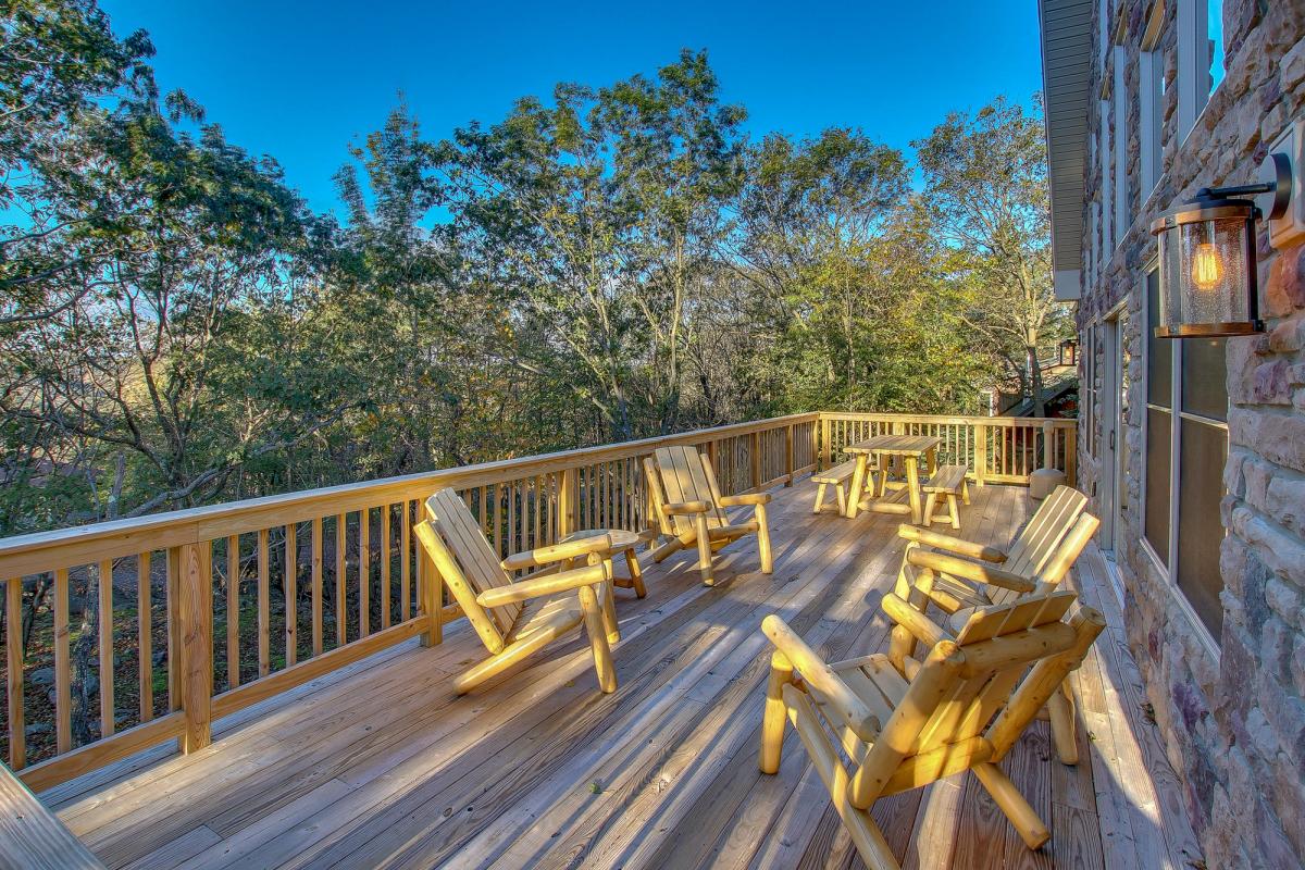 Plenty of outdoor space at this Pocono Mountain vacation rental.