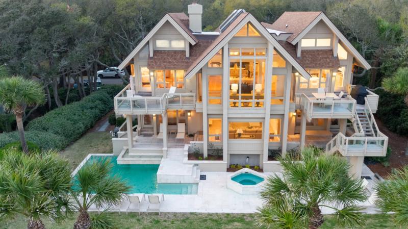 Hilton Head vacation rental home with pool