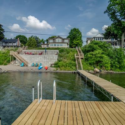 View from the private dock.