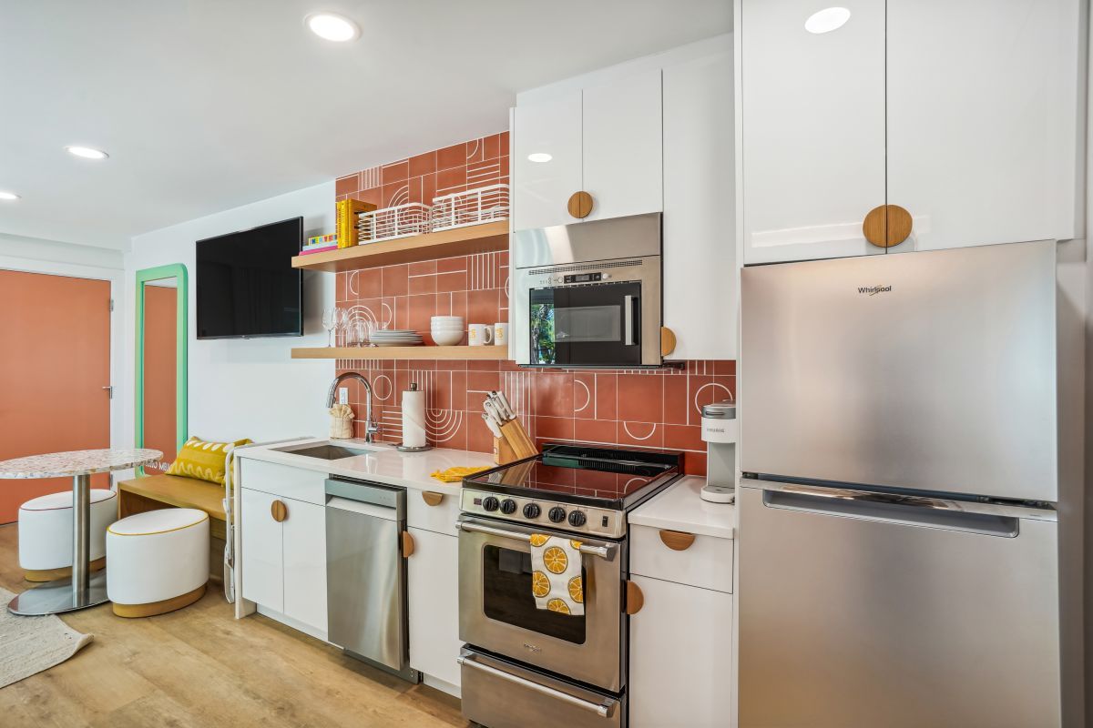 Bright kitchen in an Anna Maria Island vacation rental.