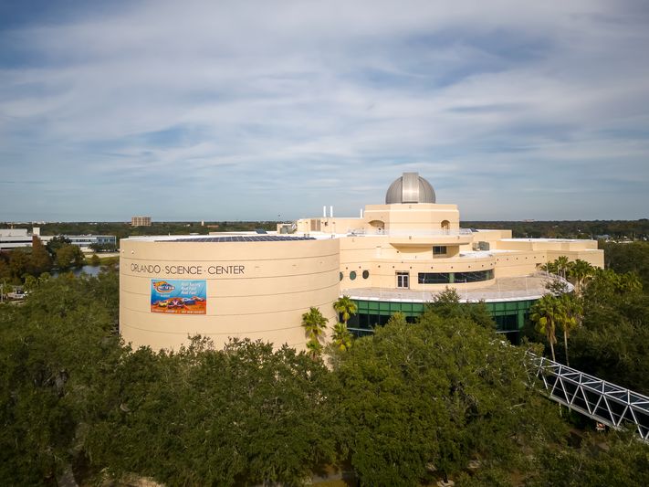 Aerial View of Orlando Science Center Building in Florida