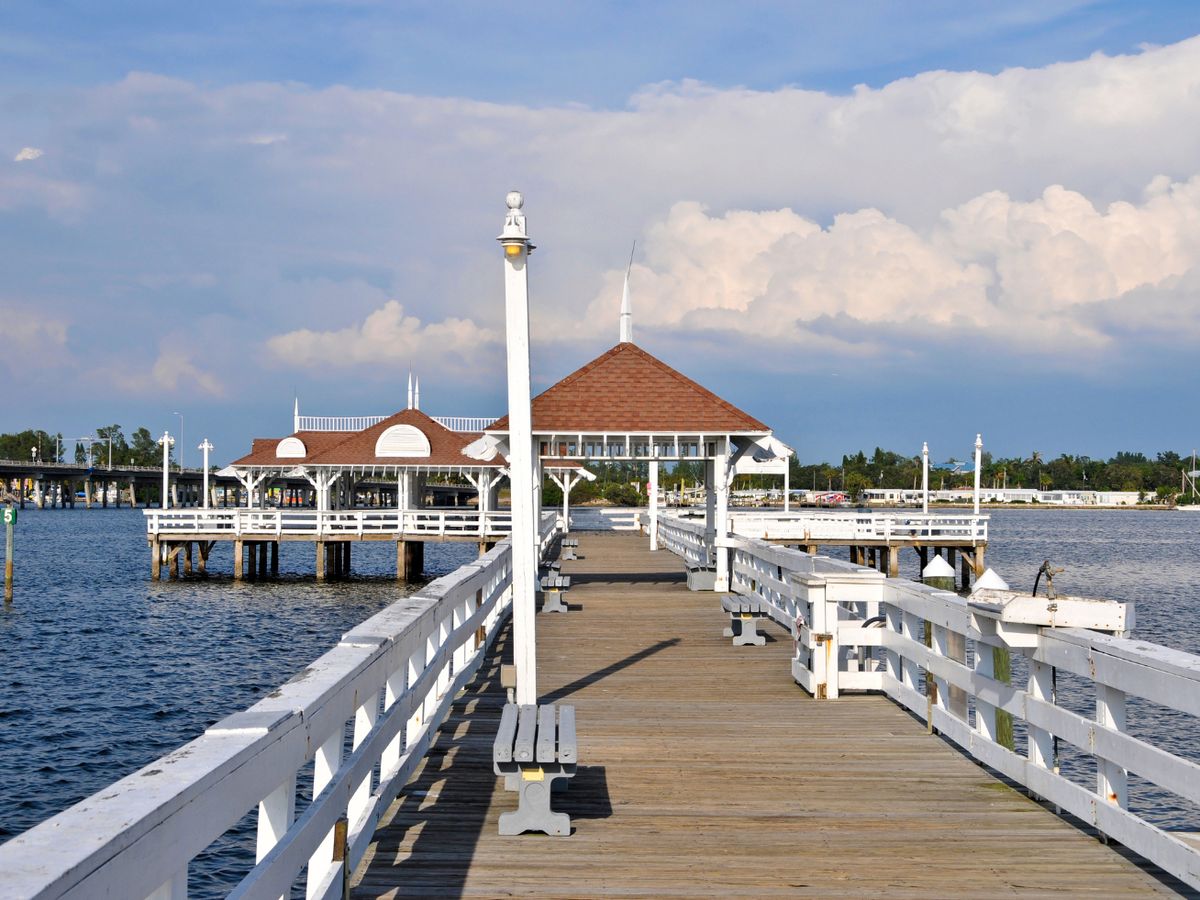 View of Bradenton Pier In Anna Maria Island Florida