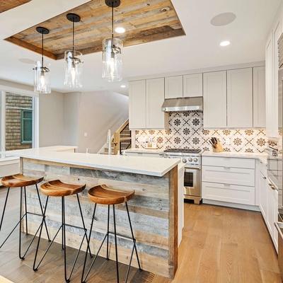 Bright and open kitchen in a Stowe vacation rental.