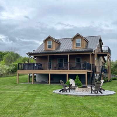 Exterior view of a Finger Lakes vacation rental.