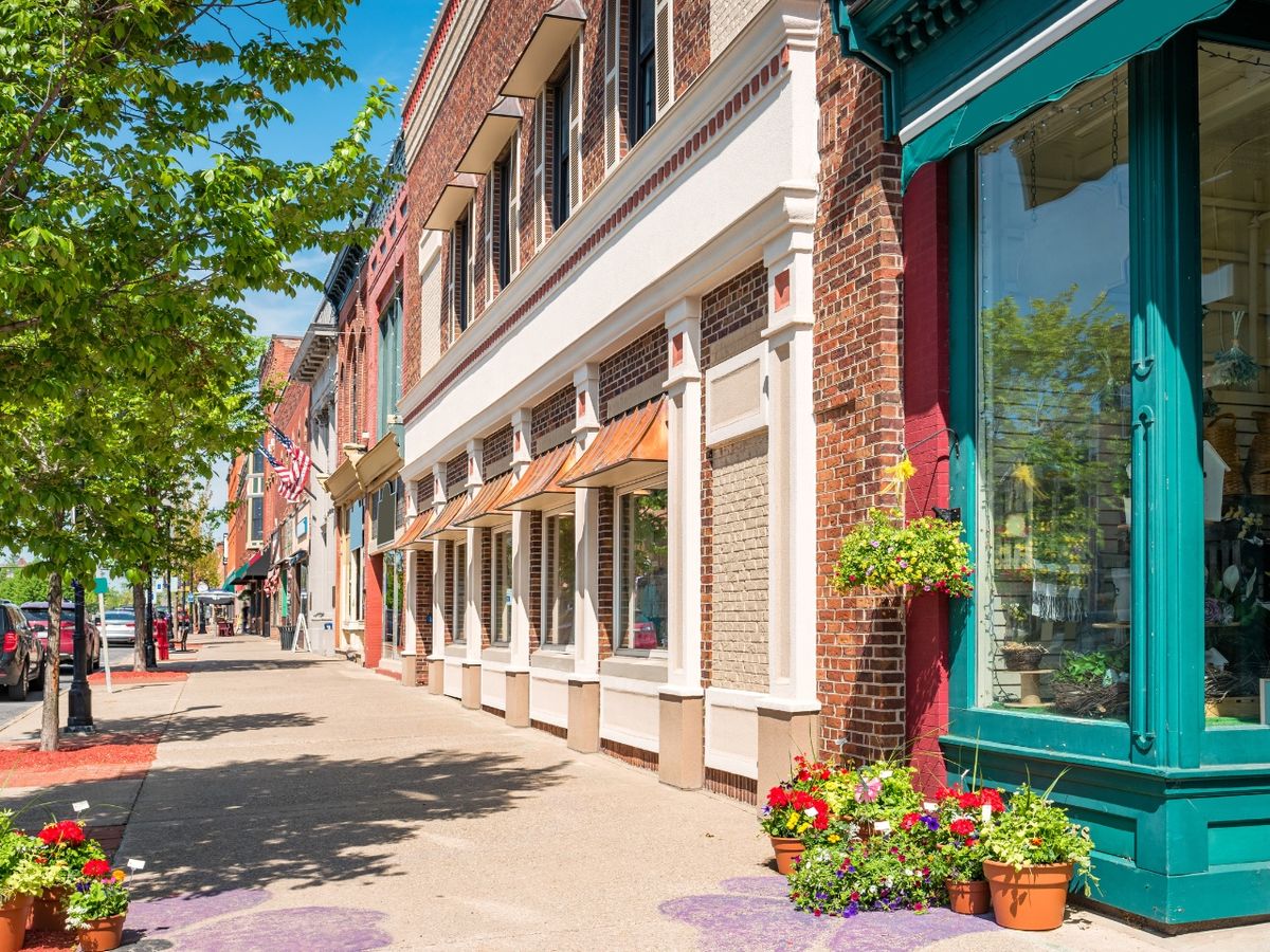 Street View of Downtown Seneca in Finger Lakes, NY