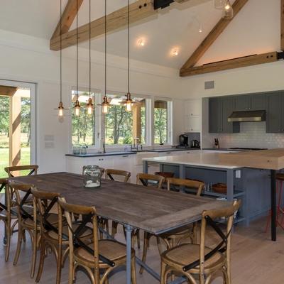 Modern kitchen in a Martha's Vineyard vacation rental.