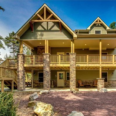 Exterior view of a Pocono Mountain vacation rental.