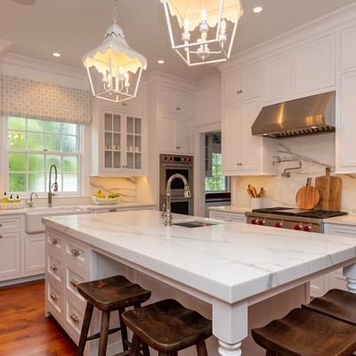 Modern kitchen in a Martha's Vineyard vacation rental.