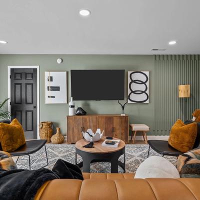 Living room in Stranded Unit B.