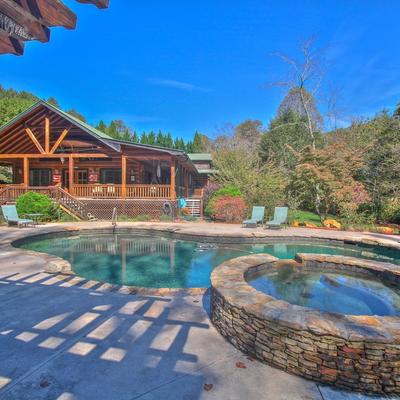 Vacation rental in Cherry Log, GA with a private pool.