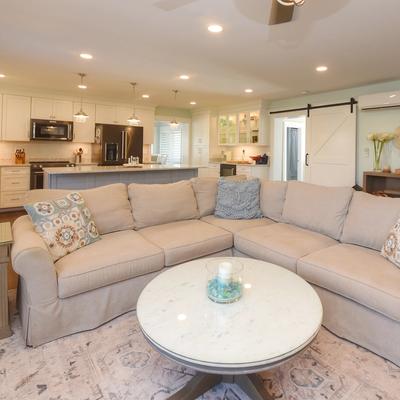 Open floor plan in Moon Glow.