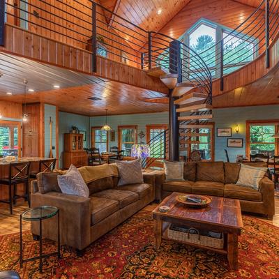 Open layout living space.