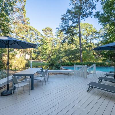 Private pool at a Hilton Head Island vacation rental.