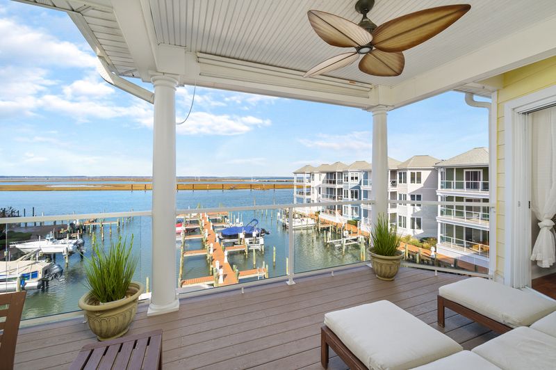 Dockside views from a Chincoteague vacation rental