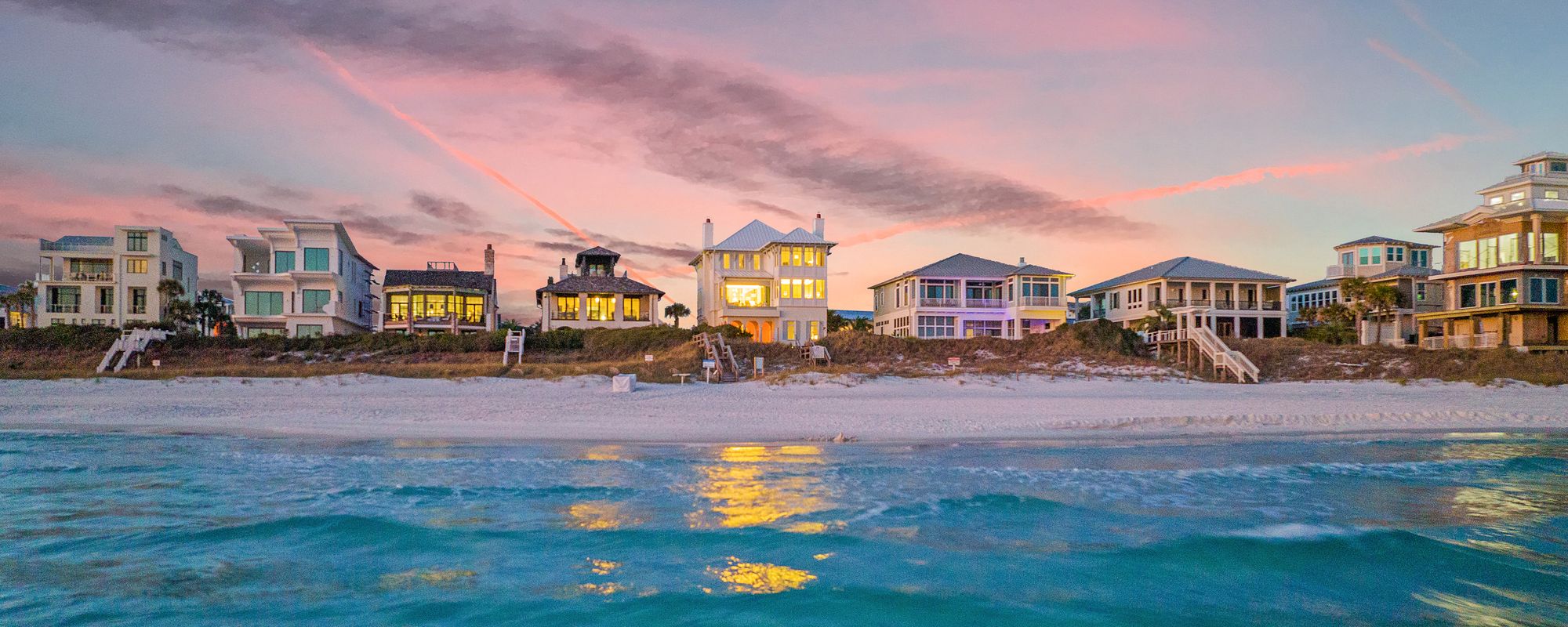 Golden hour at 30A beach