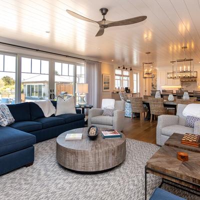 Open living space in a Martha's Vineyard vacation rental.