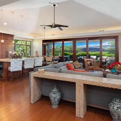 Interior view of the open living space.