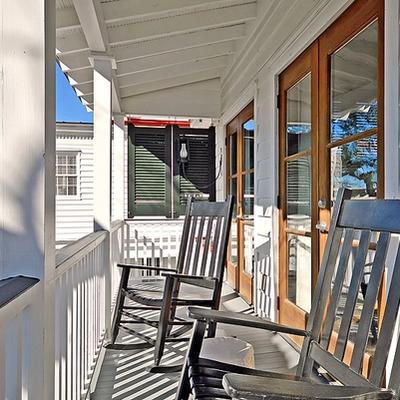 Porch seating at The Tango.