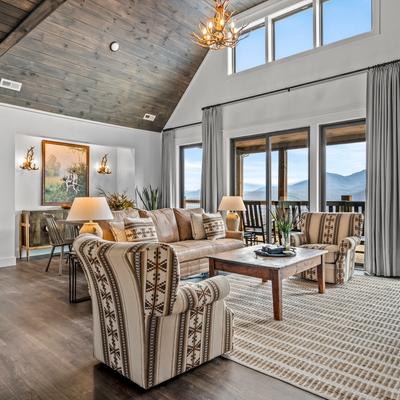 Living room with a view in Porch.