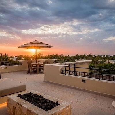 Rooftop deck at a Los Cabos vacation rental.