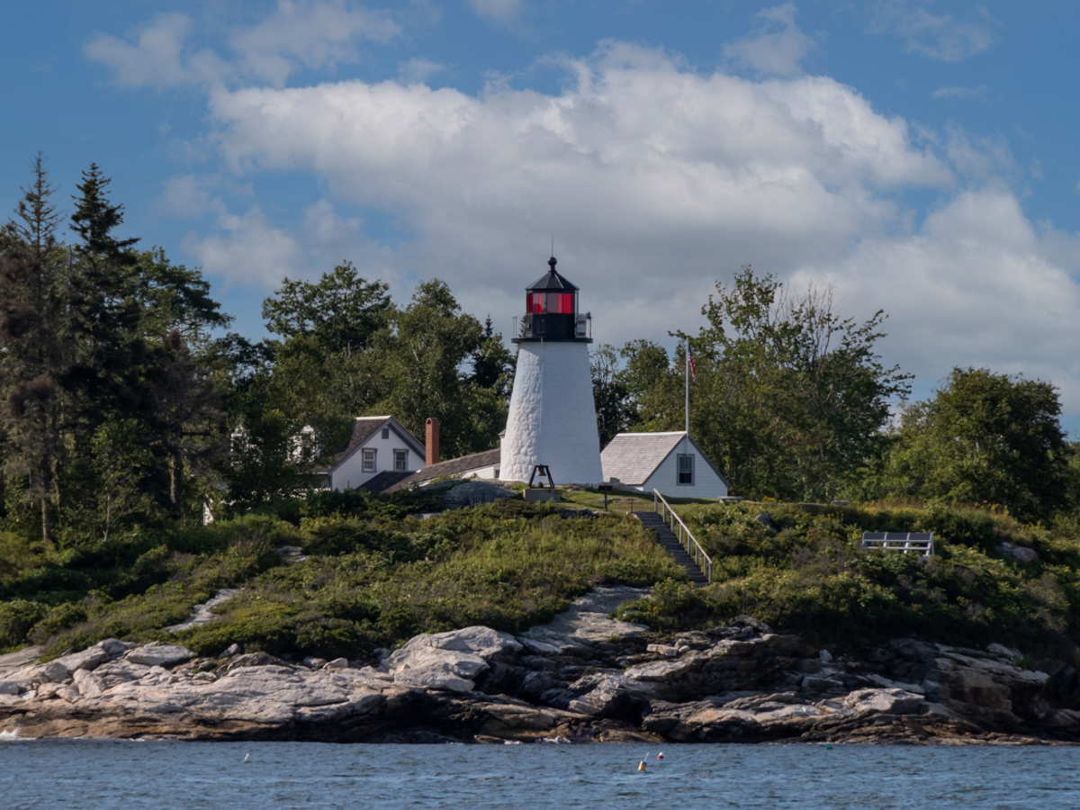 Lighthouse in Boothbay Maine