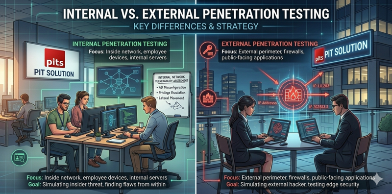 Internal vs External Penetration Testing: Key Differences & Strategy