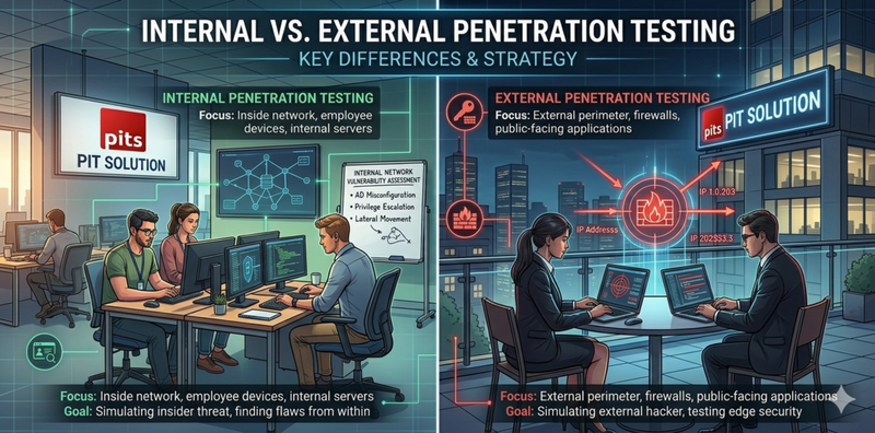 Internal vs External Penetration Testing: Key Differences & Strategy