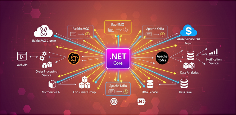 Message Brokers in .NET Applications: RabbitMQ, Azure Service Bus, and Kafka