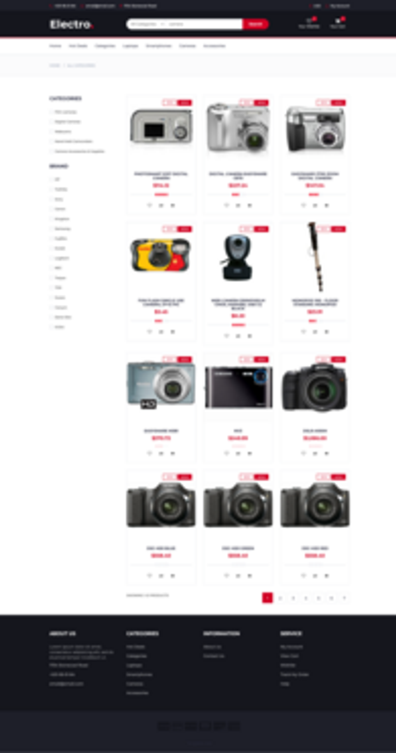 Search result page
