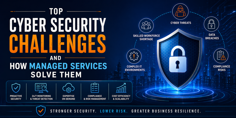 Top Cyber Security Challenges and How Managed Services Solve Them