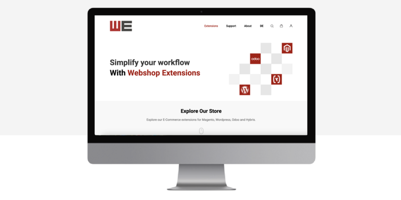 Webshopextension shop is live!!