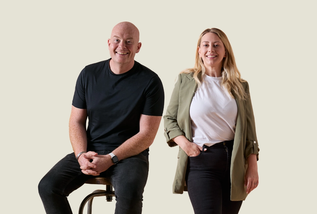 A photo of Kayleigh and Pete