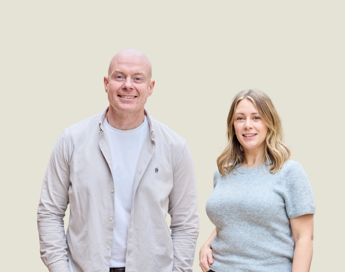 A photo of Kayleigh and Pete