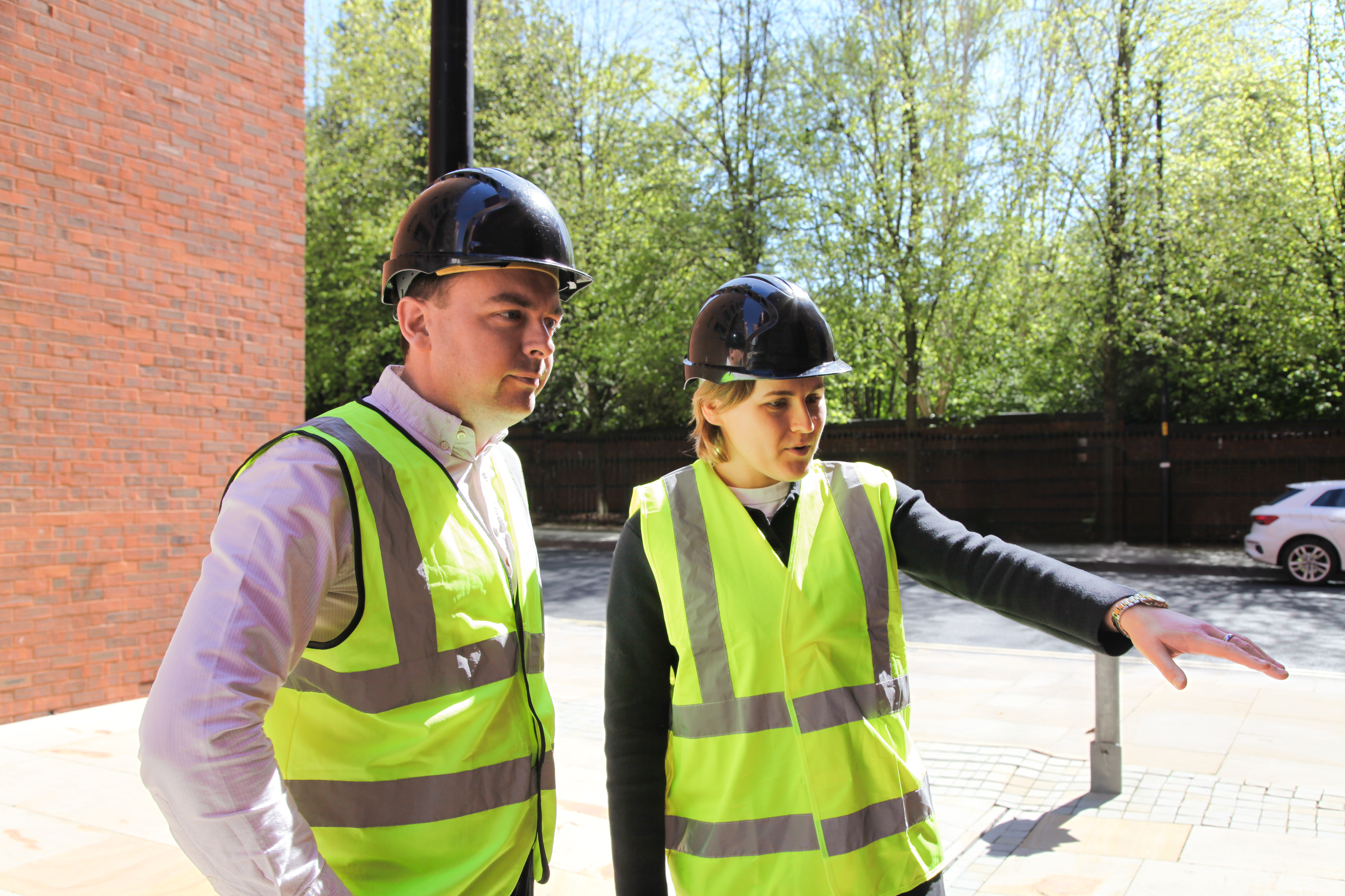 Charlotte and Jack on-site