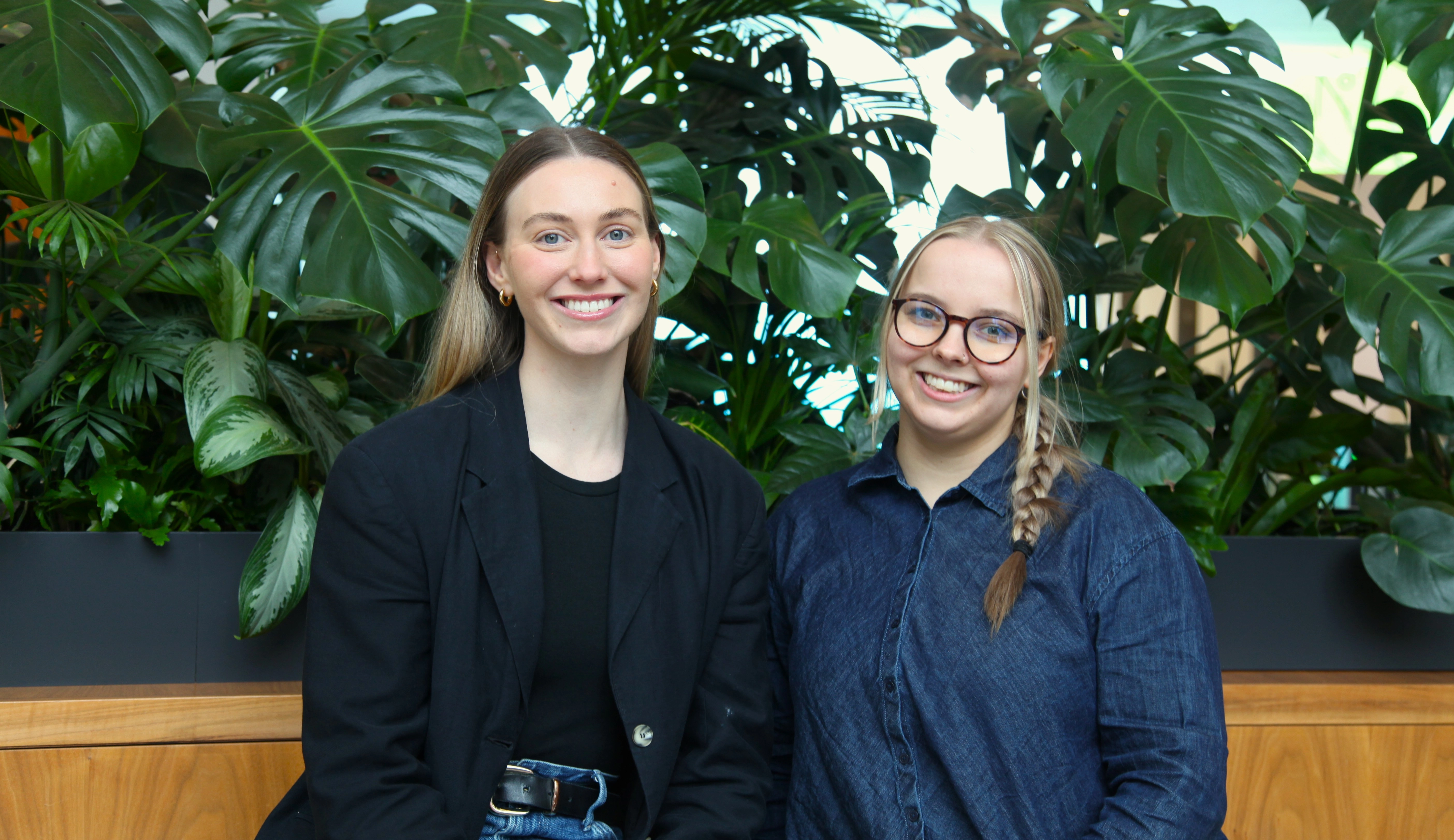 Aoife and Meg in No.1 Spinningfields