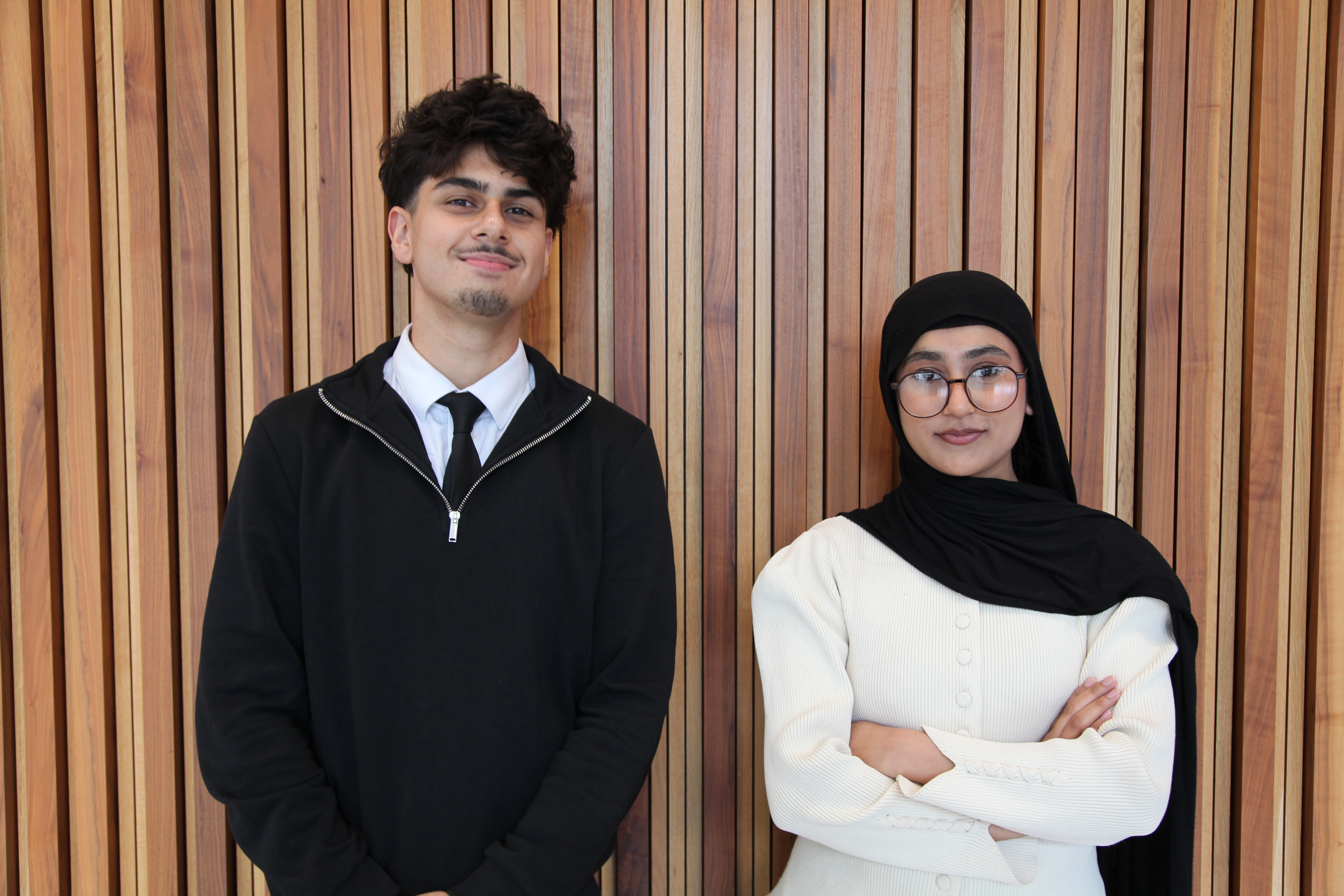 Lushaan and Tania on their Work Experience
